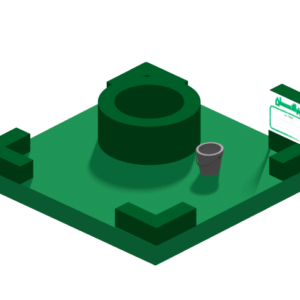 بئر ماء تقليدي مع دلاء نيجيريا