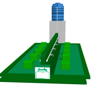 بئر ماء مع مضخة كهربائية + خزان لمسجد/مدرسة اسيا ، الهند