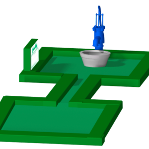 بئر ماء ارتوازي مع مضخة يدوية افريقيا النيجر