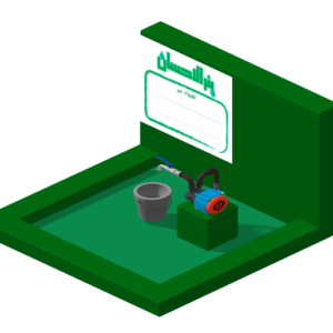 بئر ماء ارتوازي في باكستان بمضخة كهربائية