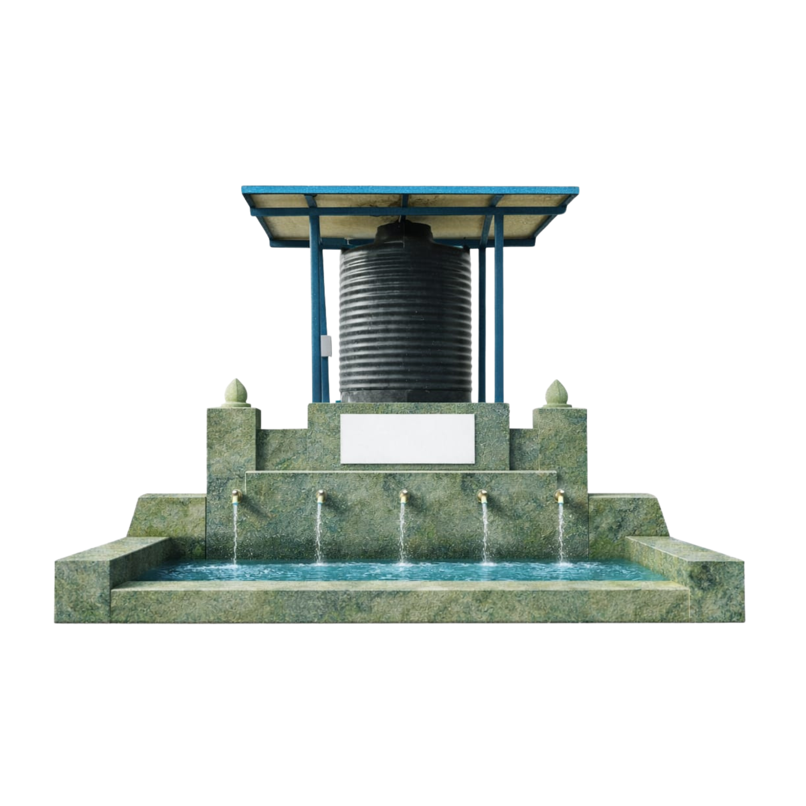 بئر ماء مع خزان لقرية بأكملها في النيجر – الكاميرون