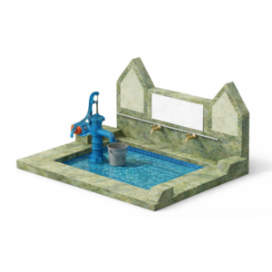 بئر ماء مع مضخة كهربائية