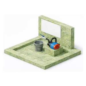 بئر ماء ارتوازي في باكستان بمضخة كهربائية