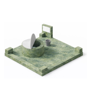 بئر ماء تقليدي مع دلاء في النيجر